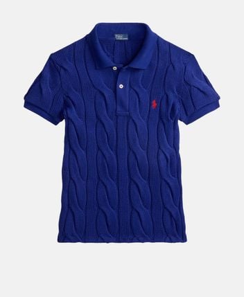 Knitted polo shirt