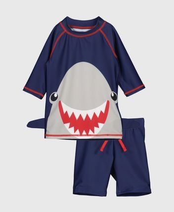 Set of swimming shorts and top