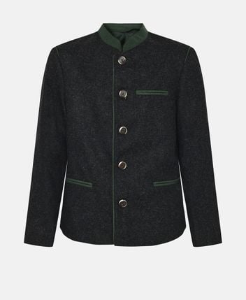 Wool-blend traditional costume jacket