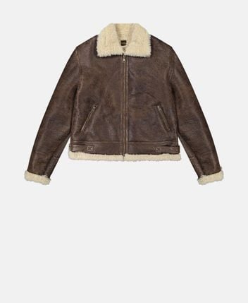 Leather-look jacket