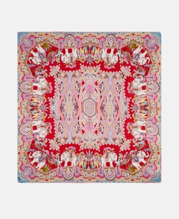 Silk square scarf