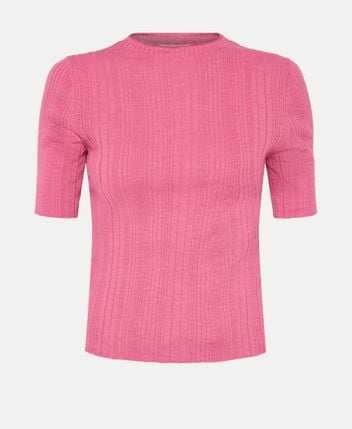 Linen-blend pullover