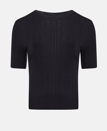 Linen-blend pullover