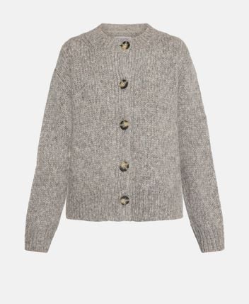 Wool-blend cardigan