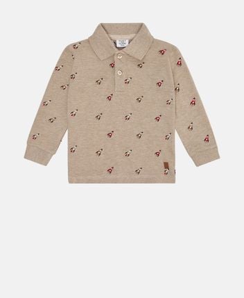 Long-sleeved polo shirt