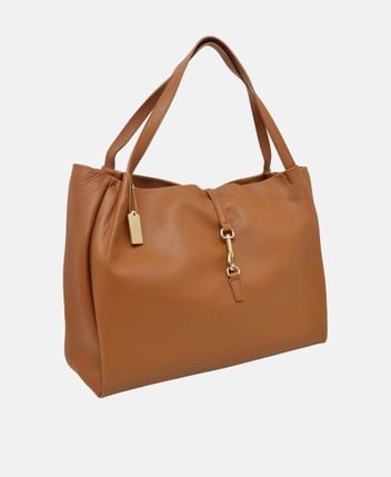 Leather shopper
