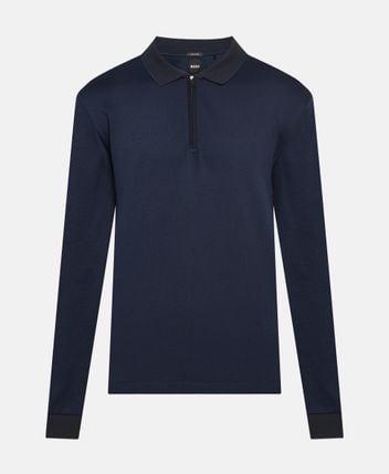 Long-sleeved polo shirt