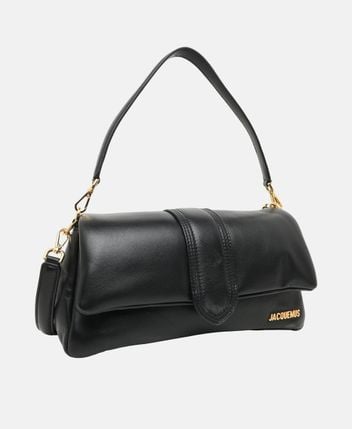 Leather shoulder bag Le Bambino Long