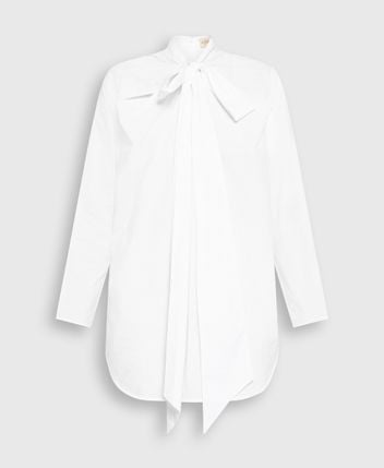 Tie-neck blouse