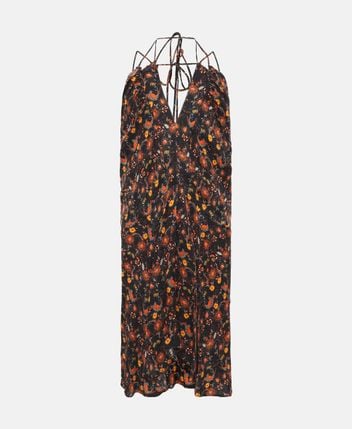 Silk-blend dress