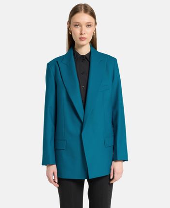 Wool-blend blazer