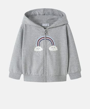 Hooded sweat jacket