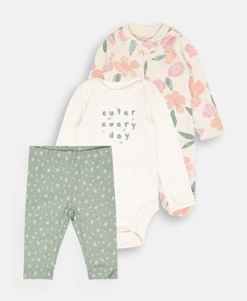 Romper, body & trousers set