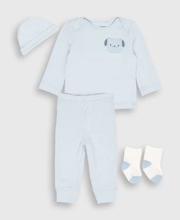 Set of shirt, trousers, hat and socks
