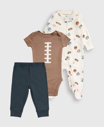 Romper, body & trousers set