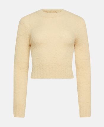 Wool-blend pullover Brushed
