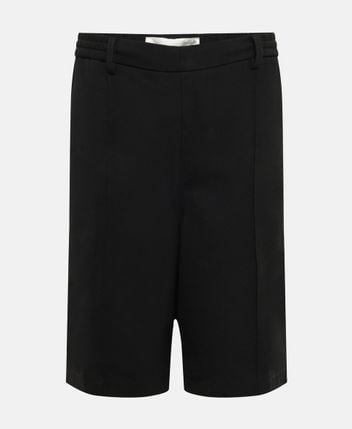 Wool-blend shorts