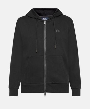 Hooded sweat jacket