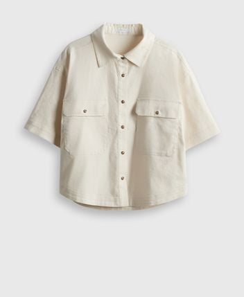 Linen-blend blouse Fringo