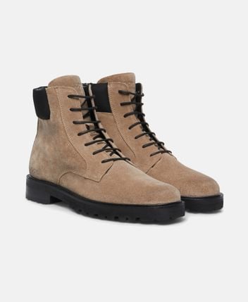 Lace-up ankle boot