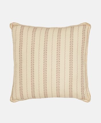 Linen-blend cushion