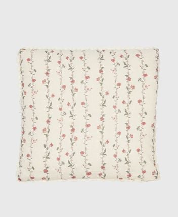 Linen-blend cushion