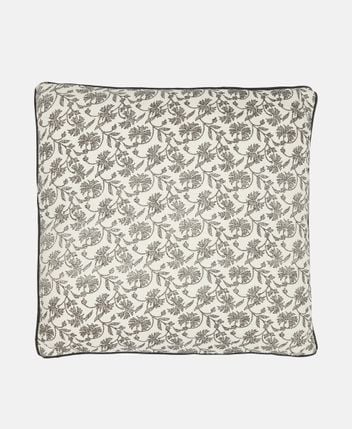 Linen-blend cushion