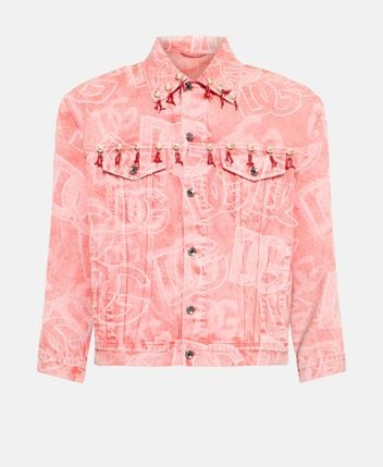 Denim blouson jacket