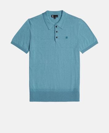 Knitted polo shirt
