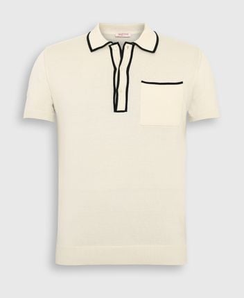 Knitted polo shirt