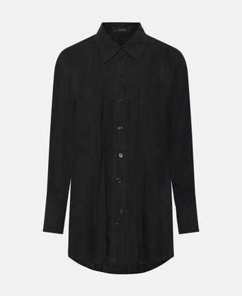 Wool-blend blouse