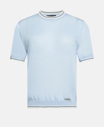 Linen-blend t-shirt
