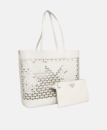 Leather shopper