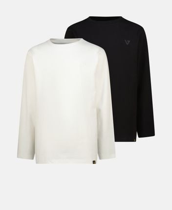 Long-sleeved top, pack of 2 Basic