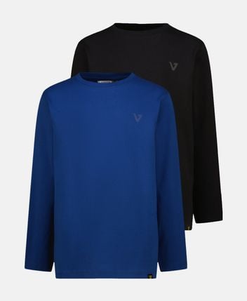 Long-sleeved top, pack of 2 Basic