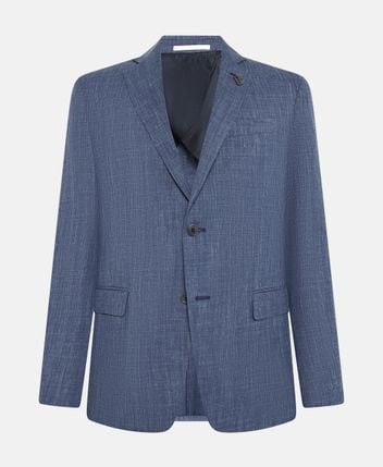 Wool-blend suit jacket