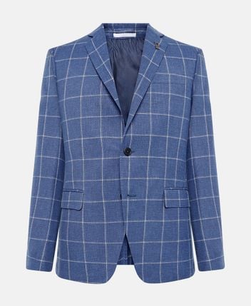 Wool-blend suit jacket