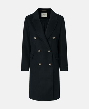 Wool-blend coat