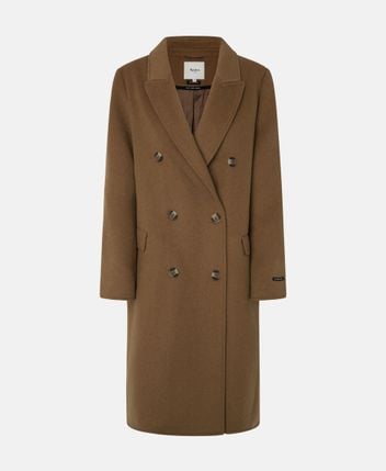 Wool-blend coat