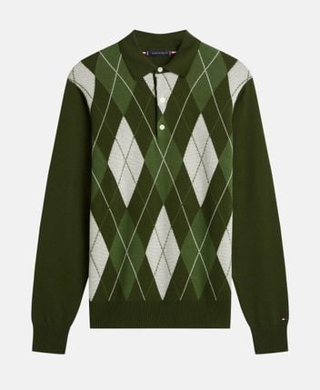 Knitted polo shirt