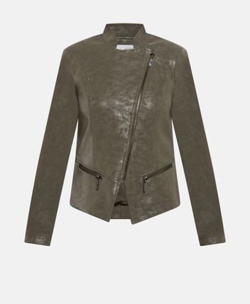 Leather-look jacket