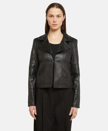 Leather-look jacket