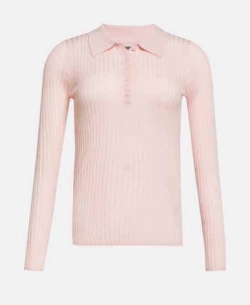 Woolen long-sleeved polo