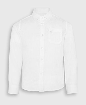Linen-blend shirt