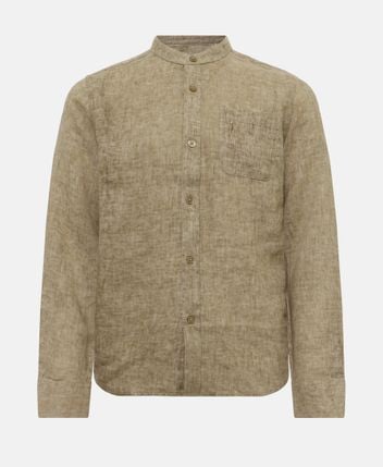 Linen-blend shirt