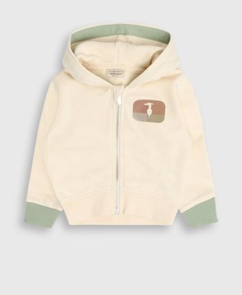 Hooded sweat jacket