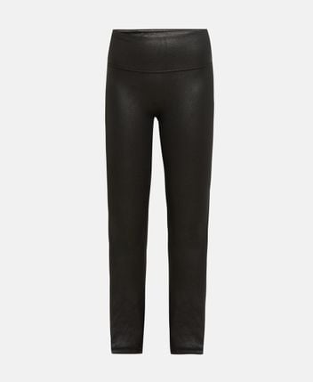 Leather-look leggings