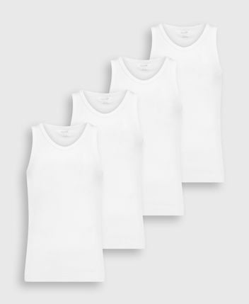 Undershirts, pack of 4