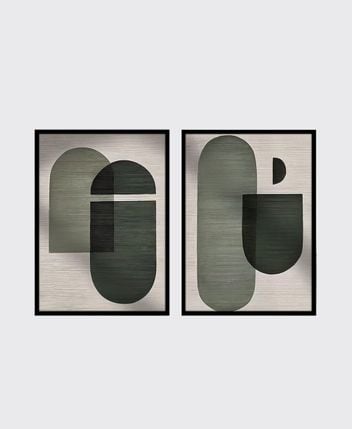 Framed pictures, set of 2