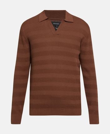 Knitted polo shirt